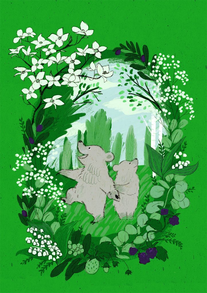 「#みどりの日」|ももろ　4／20発売絵本「パンダのパクパクきせつのごはん」のイラスト