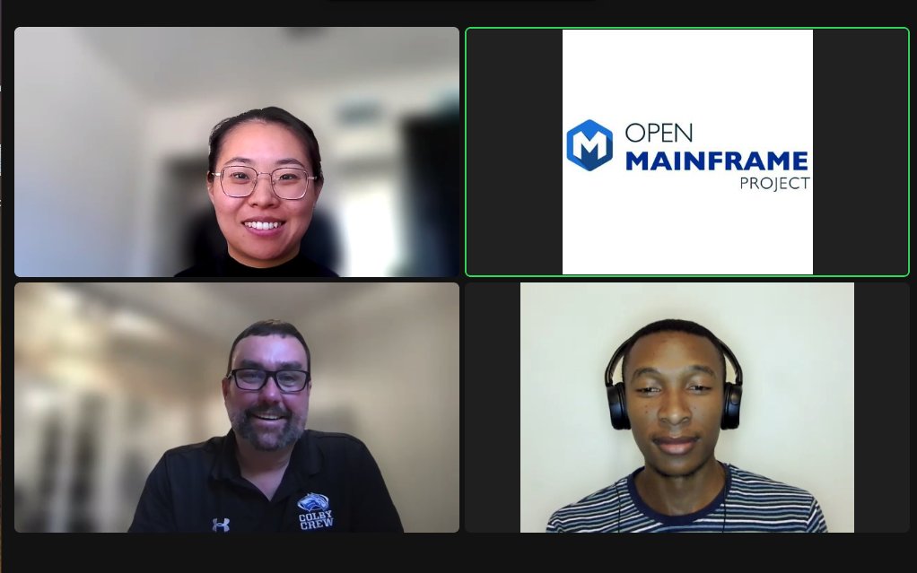 These are some of people you'll meet if you participate in the #MainframeOpenEducation project. You can join as part of the Student User Group or by applying for a paid summer #mentorship! Learn more about the mentorship: hubs.la/Q02w4wMB0 @OpenMFProject @Tiiso_Senosha