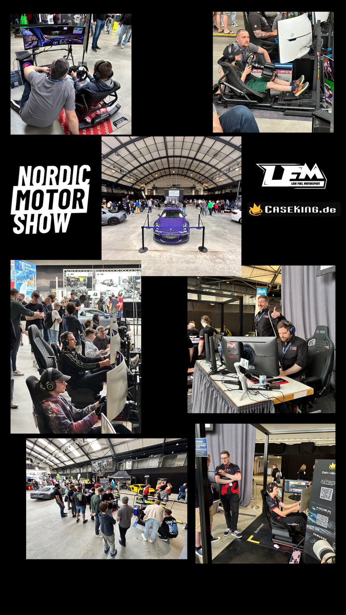 Insights into the Nordic Motor Show! And the Nordic Motor Show Masters are currently running! Take a look! Stream: twitch.tv/lowfuelmotorsp… #NordicMotorShow #acc @Caseking