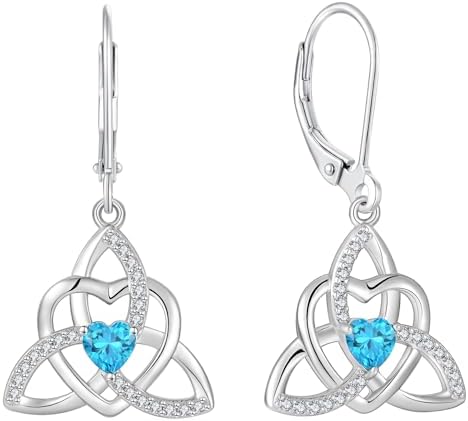 YIFSIY Celtic knot Earrings Trinity Knot Leverback 925 Sterling Silver Dangle Drop Earring for Women Heart Birthstones Jewelry Gifts

holidaysareago.com/product/yifsiy…