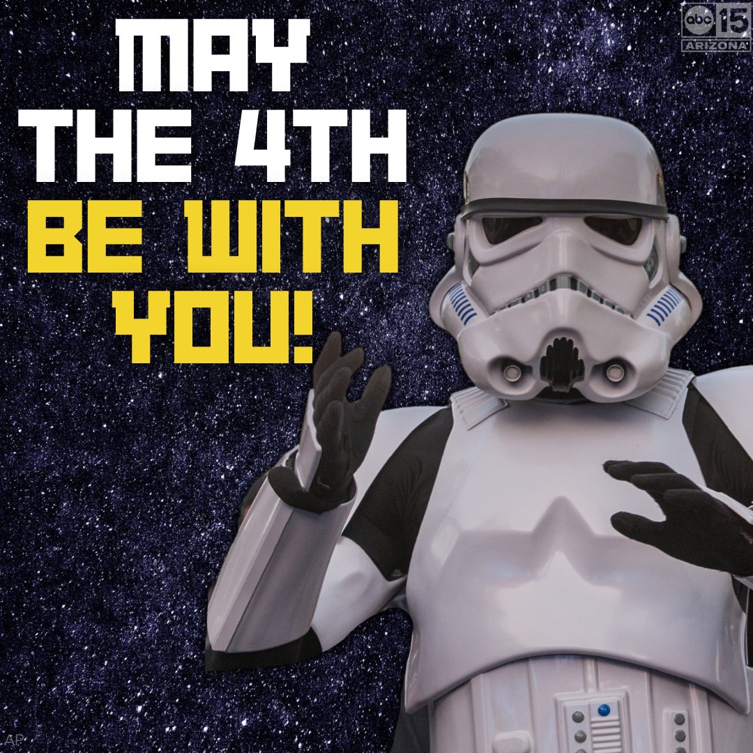 Hope your Star Wars Day is the best in the galaxy! 🌟 #Maythe4thBeWithYou #abc15