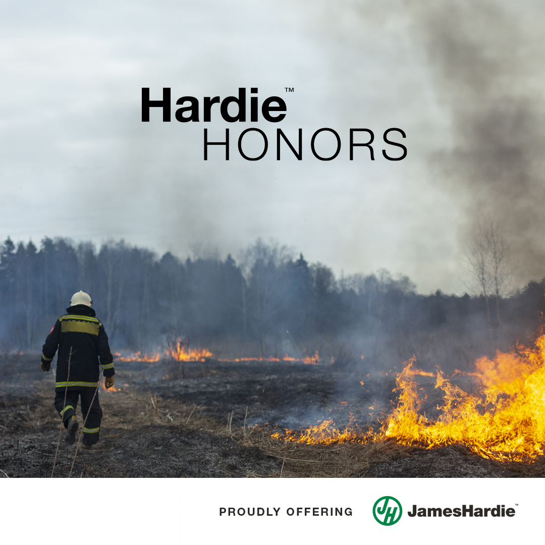 Today is International Firefighters’ Day, and we’re reminded of the sacrifice these heroes make every day to keep us safe.

#JamesHardie #HardieHonors #Siding #BuildingIndustry #RebateProgram #Firefighters #FirefightersDay #InternationalFirefightersDay #SideWithHardie