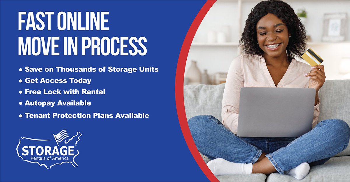 Need storage ASAP? 🚀 Book online, save 💰, and access your unit today! Plus, we offer autopay for convenience & a tenant protection plan for peace of mind. Storage made easy! #StorageSolutions #FastMoveIn #OnlineStorage
ow.ly/sYPW50QnBSh