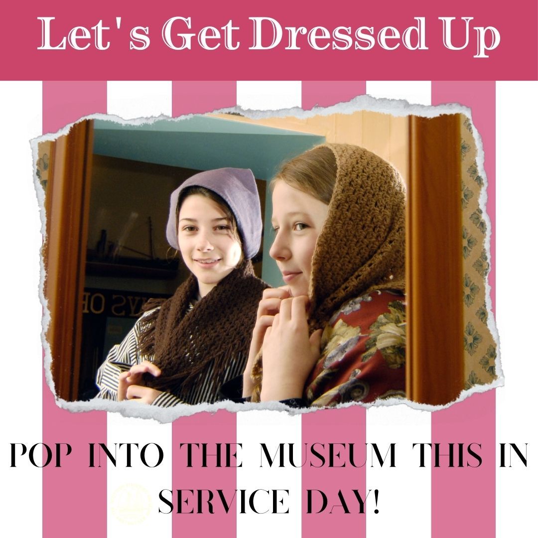 Looking for something to do this in-service day? Pop into the Museum on Thursday afternoon and have fun dressing up! Drop-in anytime between 1.30pm - 3.30pm. Included with Museum Admission #familyfun #museumsarefun #dressingup