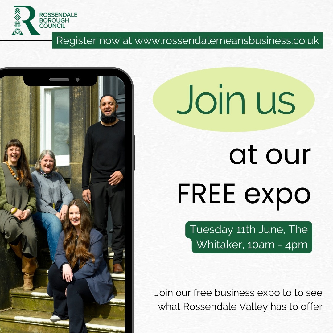 Join us at our FREE Rossendale Means Business Expo this June!✅ With a brilliant line-up of businesses to network with, exceptional food vendors and live entertainment, it is set to be a fantastic day! Book your free ticket to #RMB2024 now!👇 ow.ly/1CoR50RoXGH