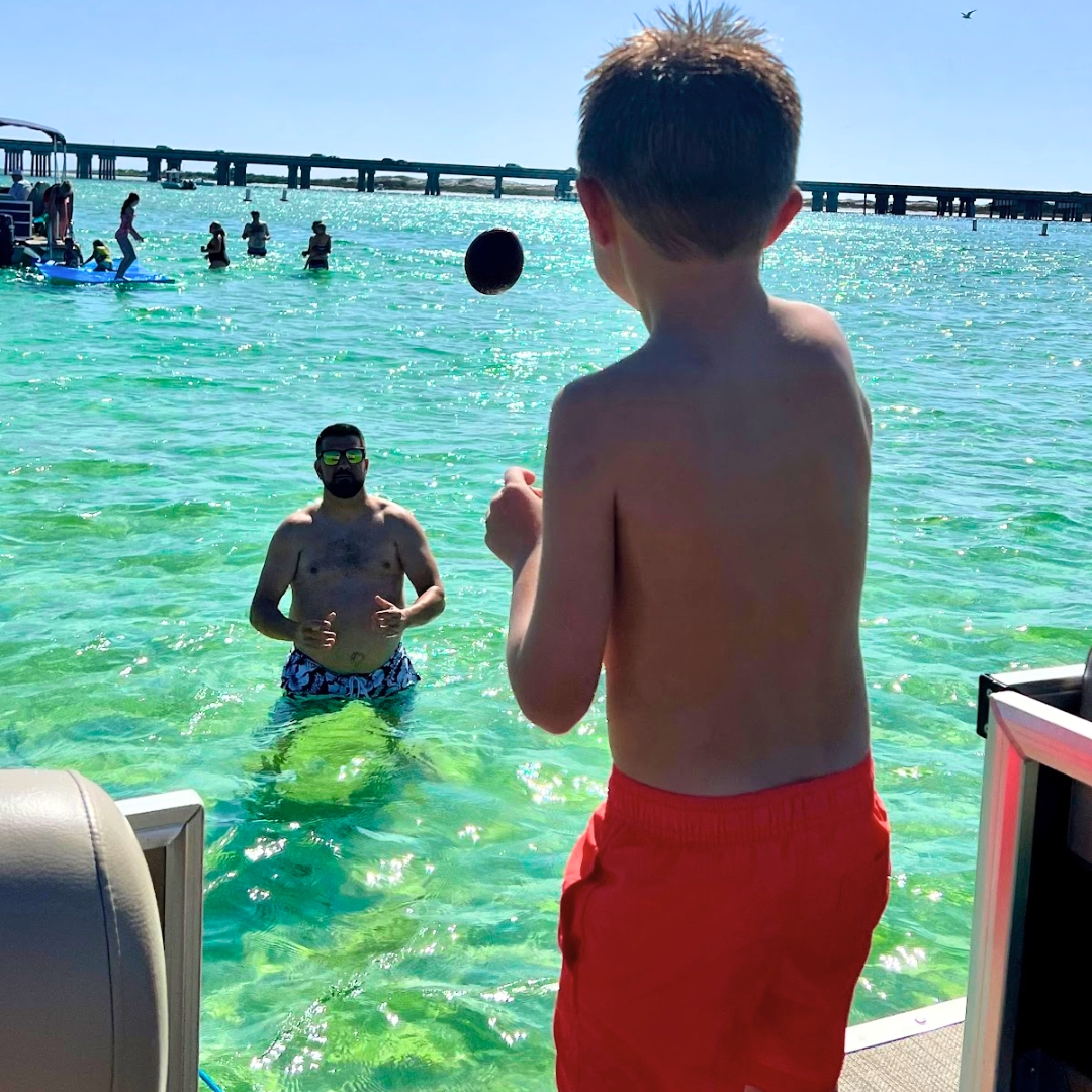 Summer fun with the little ones at Crab Island! 🦀☀️ Splash, play, and create memories that last a lifetime. Save your spots now 👉 destinywateradventures.com #FamilyTime #crabisland #destinywateradventures #jetskirentals #boatrentals #destin #springbreak #summertime