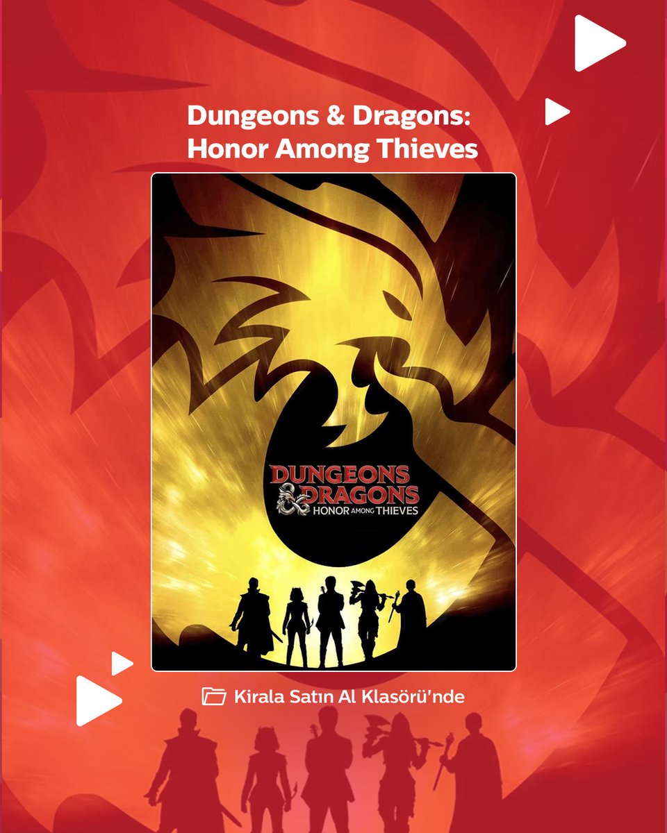 Bir hırsız ve maceraperest bir grup, işverenleri için basit bir hırsızlık yapmayı planlar, ancak kendilerini büyük bir soygunun içinde bulur. Dungeons & Dragons: Honor Among Thieves, Kirala Satın Al Klasörü’nde.