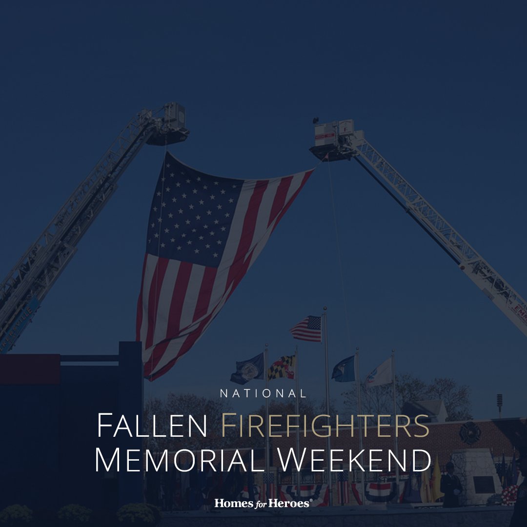 This National Fallen Firefighters Memorial Weekend.

We solemnly pay tribute to those who made the ultimate sacrifice while serving others. Their selflessness and unwavering bravery inspire us all.

#FallenFirefightersMemorial #CourageousHeroes #HomesforHeroes
