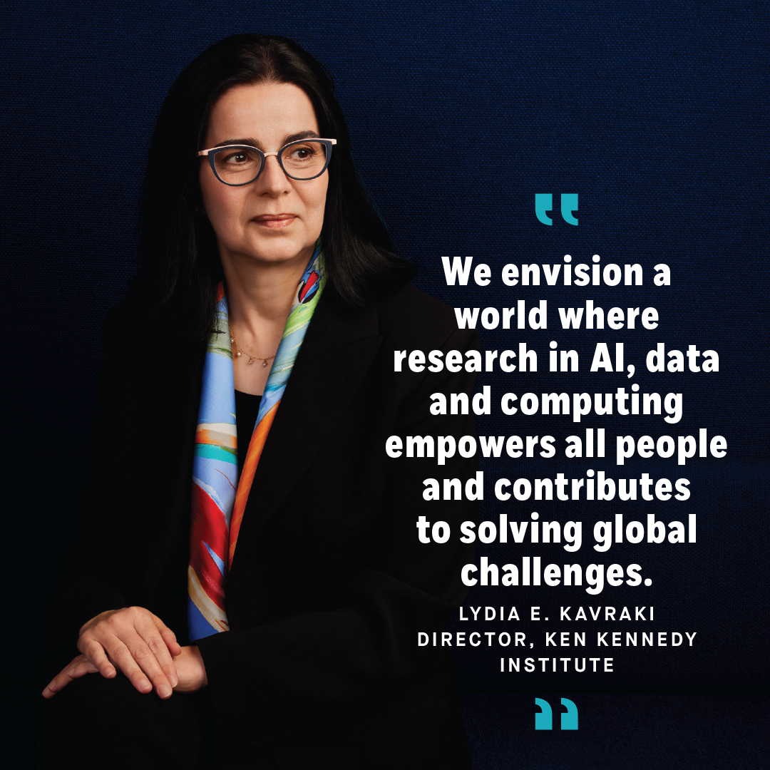 The Ken Kennedy Institute aims to revolutionize science, engineering, and medicine through computation. With the steady rise of AI, the institute’s dedication to the transformative power of computation & data has never been more critical. bit.ly/3QtrDBs