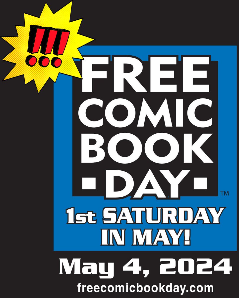 Today is Free Comic Book Day! That glorious day participating comic shops give out free comic books. Find out what they are giving out at freecomicbookday.com/catalog and find participating stores at freecomicbookday.com/StoreLocator #FreeComicBookDay @Freecomicbook