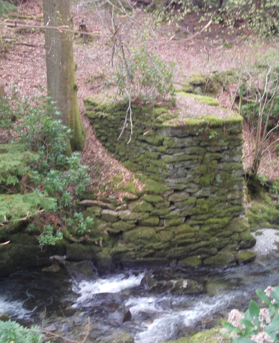 One of two stone buttresses on a quiet stretch of the river running through the Rydal Estate. Little is known of it's history, nor the bridge which stood here. But a lot of Roman/Medieval activity in the area.