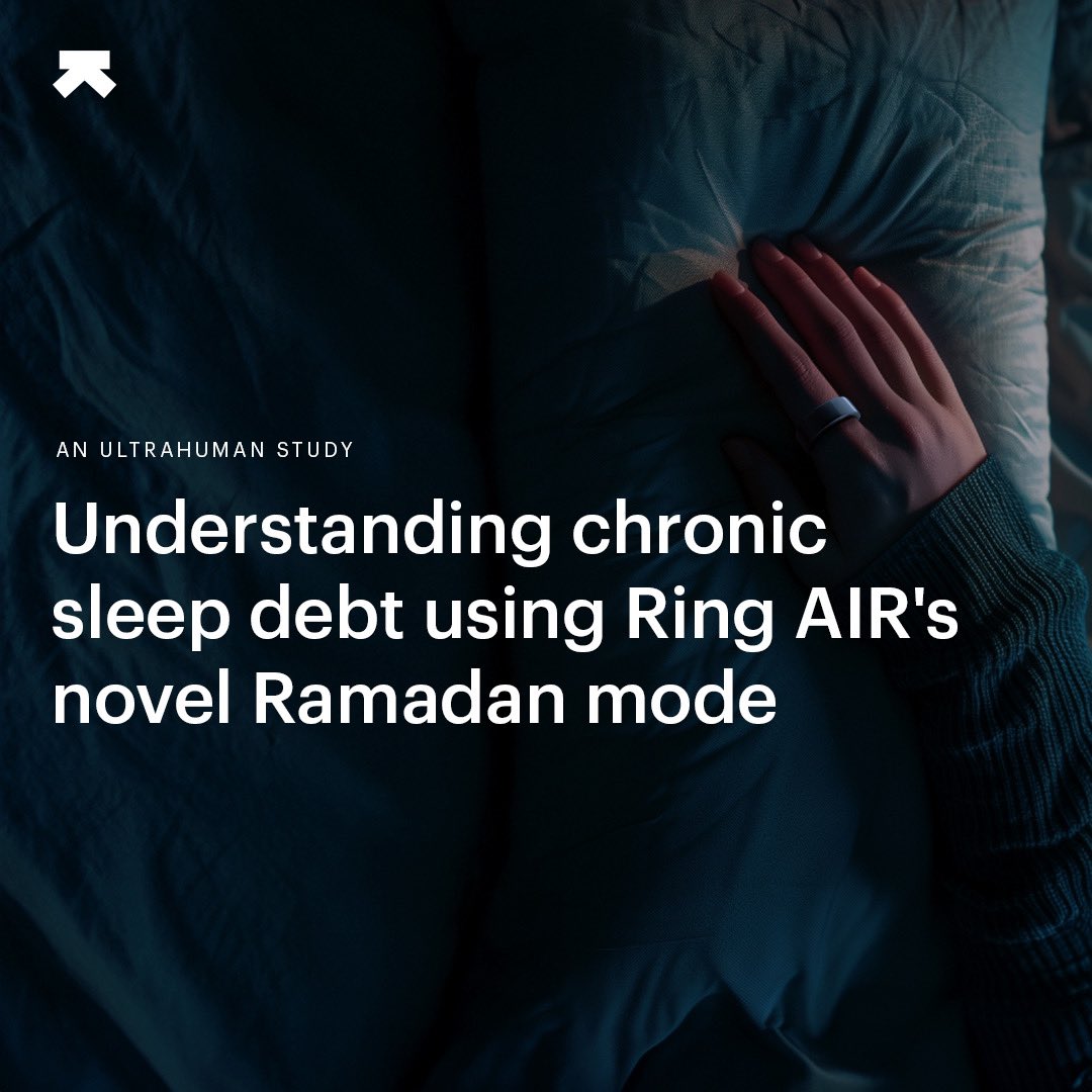 Our latest study analyzes how different populations adapt during Ramadan, revealing distinct sleep patterns and extended recovery phases. This research advances our understanding of sleep behaviour under varied conditions. Learn more here: cyborg.ultrahuman.com/studies/ramada…