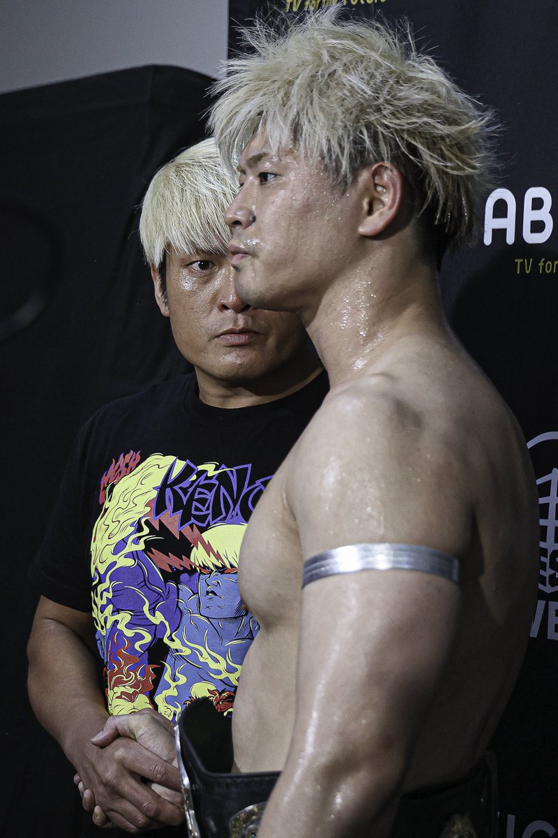 In another episode of is this Pro Wrestling or the Cover of a Romance Novel, KENOH and Kaito Find someone who looks at you the way KENOH looks at Kaito ‼️ #WRESTLEMAGIC #noah_ghc