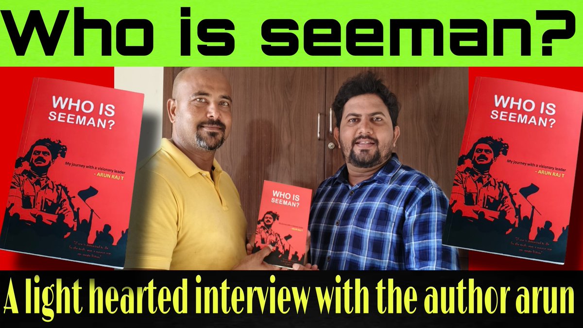 Who is seeman? An exclusive interview with sattai arun the author of the book. 14 years of tireless journey to build a new empire for TAMILS @Seeman4TN @PackiaSe @FarmerssoNTK20 @CarolineMsingh @selvinnellai87 @Saattaidurai @fathimafarhanaS youtu.be/HB1jSy_Ydyw?si…