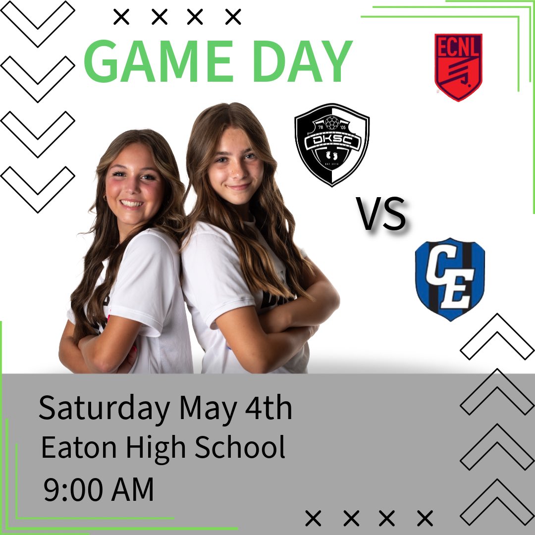 It’s Game day! We are hitting the road to Ft. Worth. This is our last weekend of games before the season is over. #DKSC 

@ecnlgirls @prep_soccer @imyouthsoccer @soccerwire @imcollegesoccer @DKSC_official