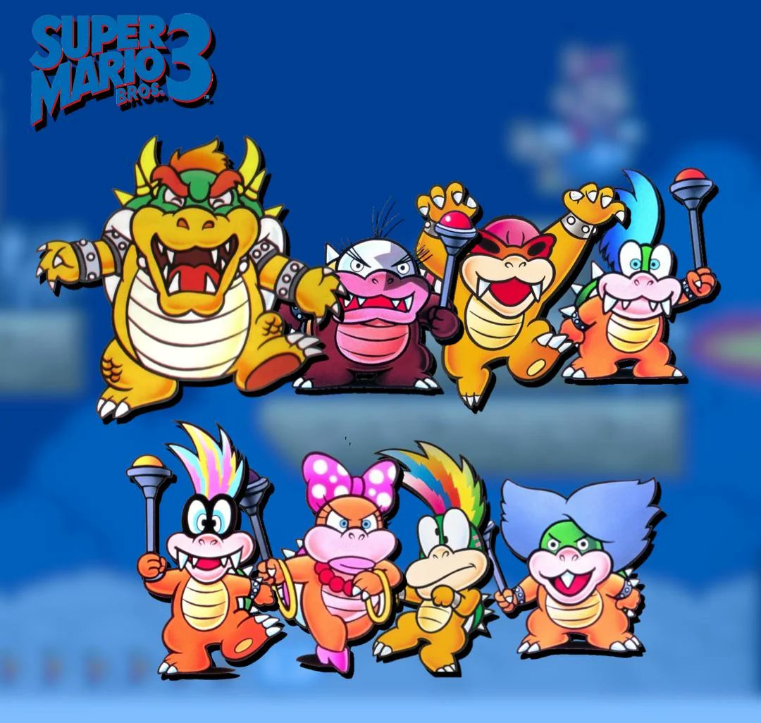 Why do people complain about the Koopalings being in Mario games? I actually prefer that they're in them. Also anytime Nintendo tries to replace them with something else it's always far worse like those ugly rabbit things in Odyssey or Bowser jr on repeat in Wonder.