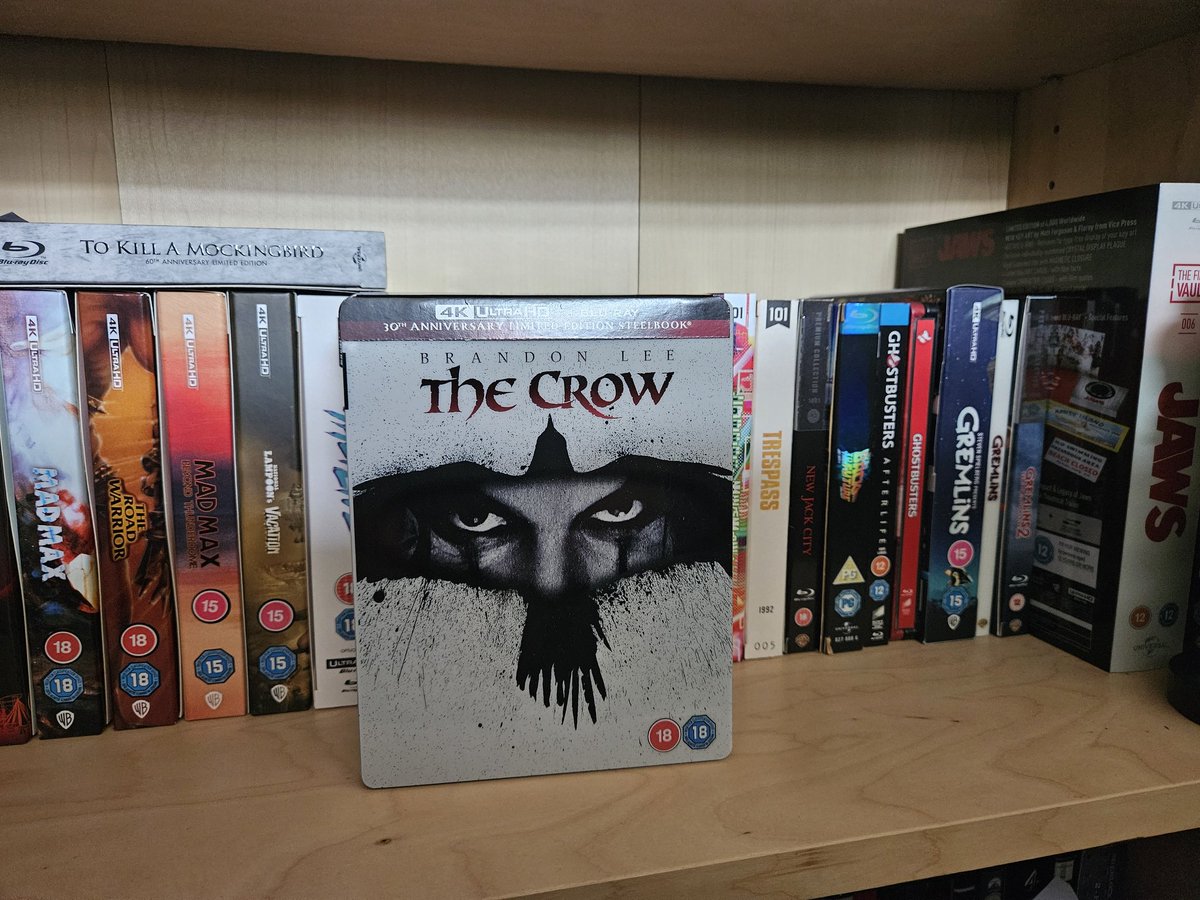 30 years ❤️

#thecrow #brandonlee #4kbluray #alexproyas #1994
#moviecollector #steelbook
