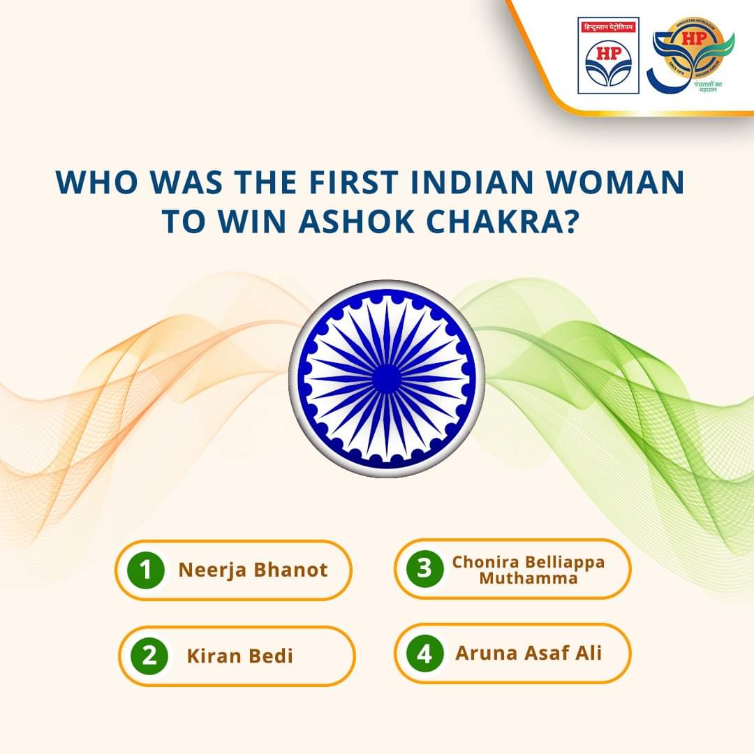 The Ashok Chakra is awarded for acts of conspicuous bravery or valor other than in the face of the enemy. It is the peacetime equivalent of the Param Vir Chakra. Can you recognize the woman who received the Ashok Chakra for saving numerous lives from terrorists, from among these…