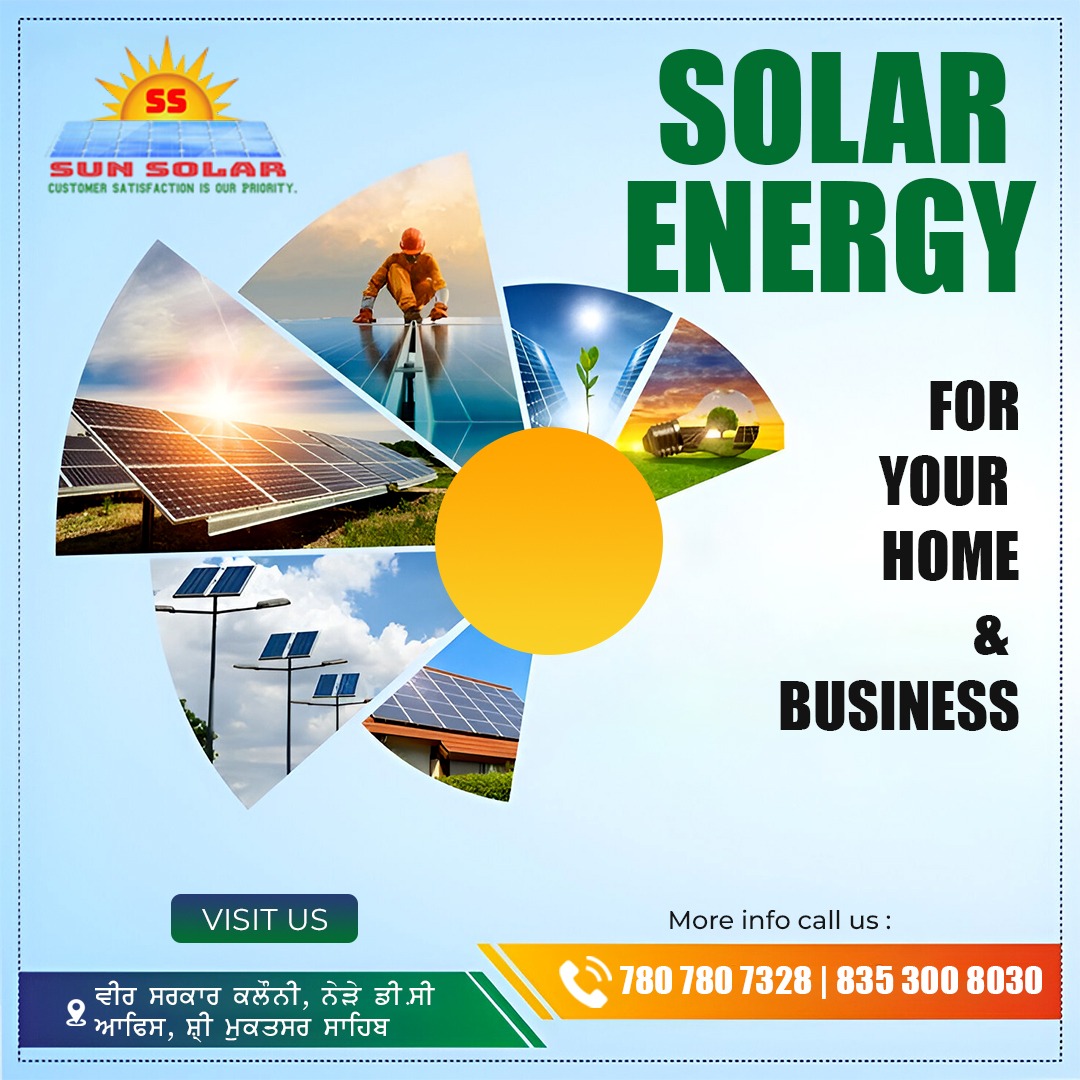 SOLAR ENERGY
For your home & business 
#SaveElectricityBill #saveelectricity #rooftopsolar #rooftopsolarsystem #solarepcprojects #solarenergy #greenenergy #solarsystem #solarpower #solarinstallation #solarbrands #SolarProducts #solarplantsolar #agriculturesolar #homesolar