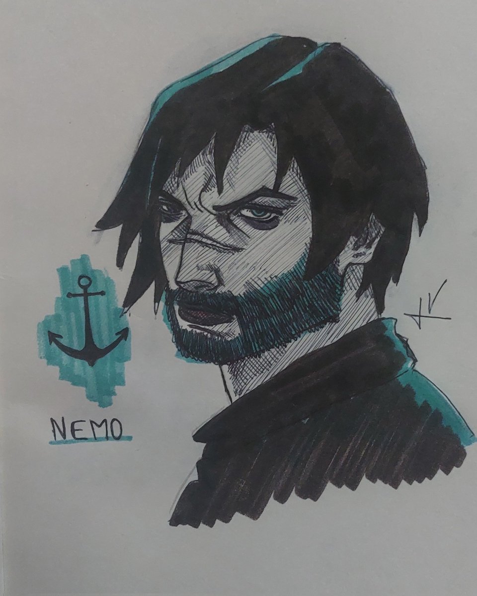 '—Who am I? I find me in this trouble...—'

Little #drawing of Nemo, my oc from the #LegendsOfRuneterra homebrew campaign i'm playing