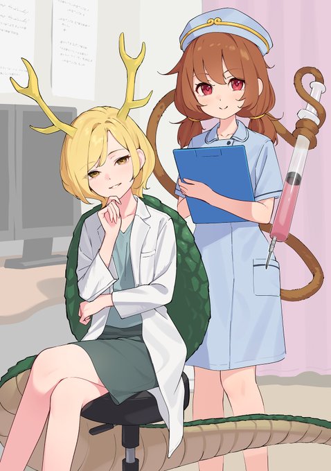 「clipboard nurse」 illustration images(Latest)