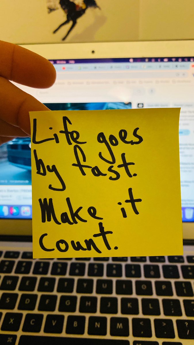 Life goes by fast. Make it count.