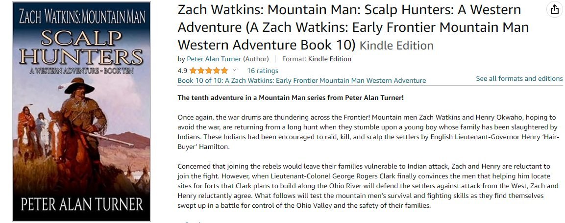 Zach Watkins: Scalp Hunters is roaring to the top with 4.9 Star Rating! Find out why @
amazon.com/s?k=zach+watki…
#WesternNovel #WesternLovers #WesternGenre #Librarian #WesternAdventure #Kindle #MountainMan #bookclub #WomenWriteWest #shamelesslypromoteyourbooks #Cowboys