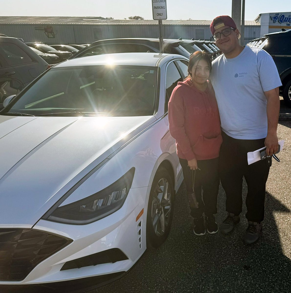 It's always about #GreatService, a #GreatSelection & #GreatDeals at #LakelandAutomall... that's why Miguel Rivera came to us for the #HyundaiSonata that was just what he was looking for & the #PerfectOne! #Congratulations Miguel & #ThankYou - We're here for you! #ShopOnline