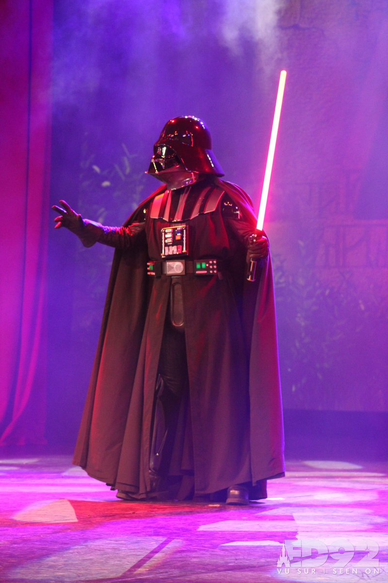 At Videopolis, Kyle Ren and Darth Vader are present for Jedi Training Academy, performed today only for #MayThe4th