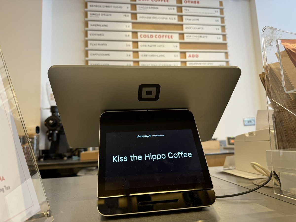 - @Square and @Clearpay_UK at @kissthehippouk Richmond.