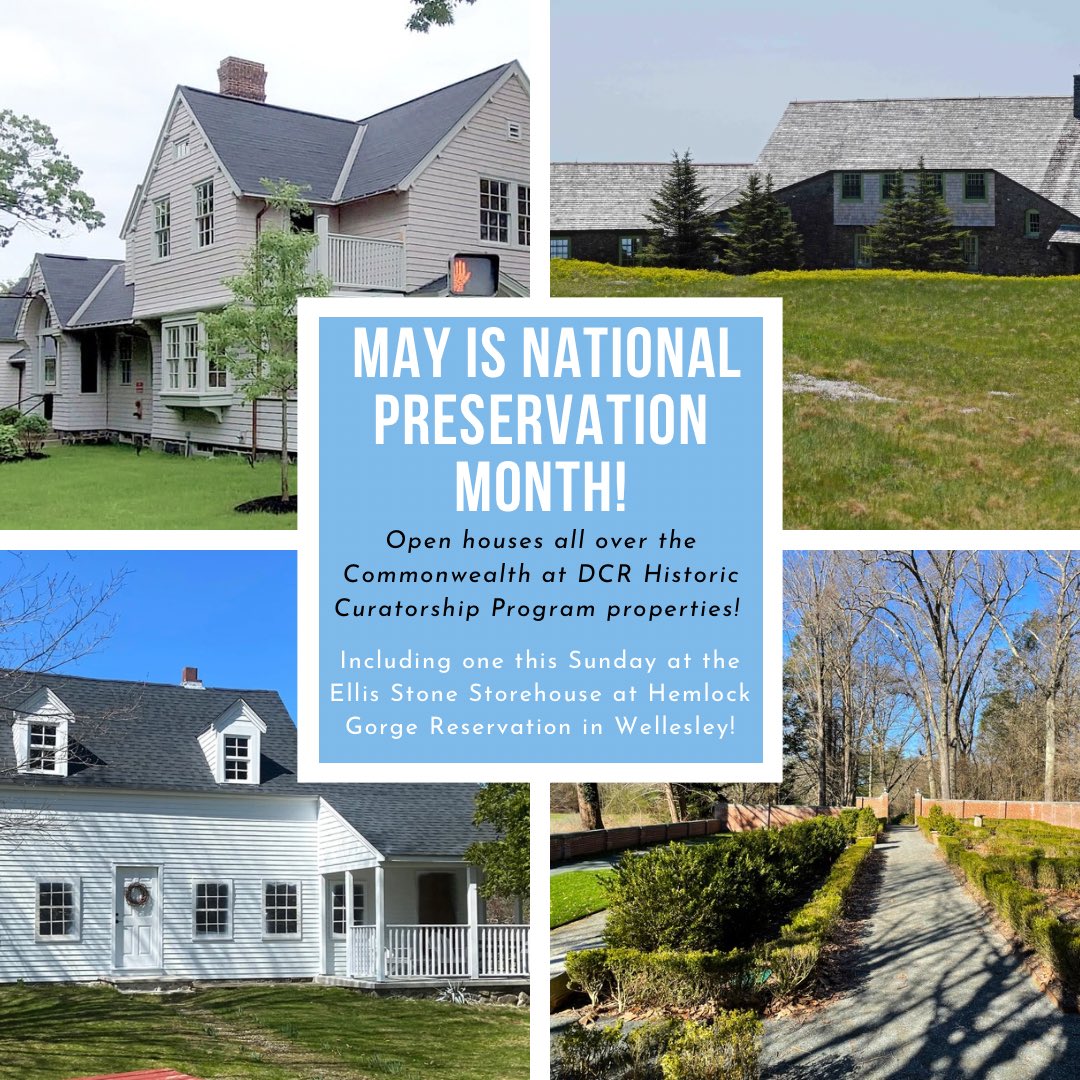 May is Preservation Month & the 30th anniversary of our Historic Curatorship Program which partners our preservation staff w/ curators, non-profits, service groups & “Friends” groups to preserve historic buildings across the state. Tour one this month! bit.ly/PresMo