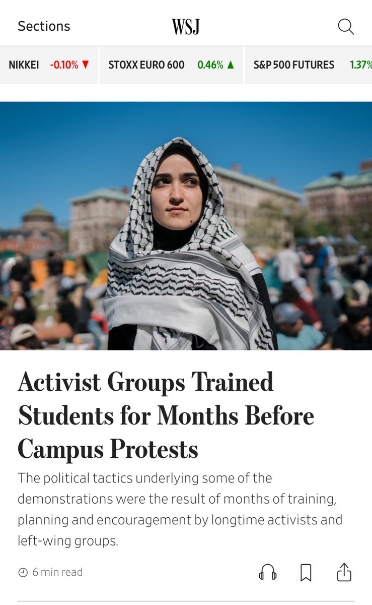 Today I did an analysis of the home pages of @nytimes and @WSJ regarding their coverage of demonstrations and counter-protests on college campuses. The NYTimes accuses pro-Jewish students of violence, while the WSJ investigates the extensive preparation of pro-Hamas groups,…