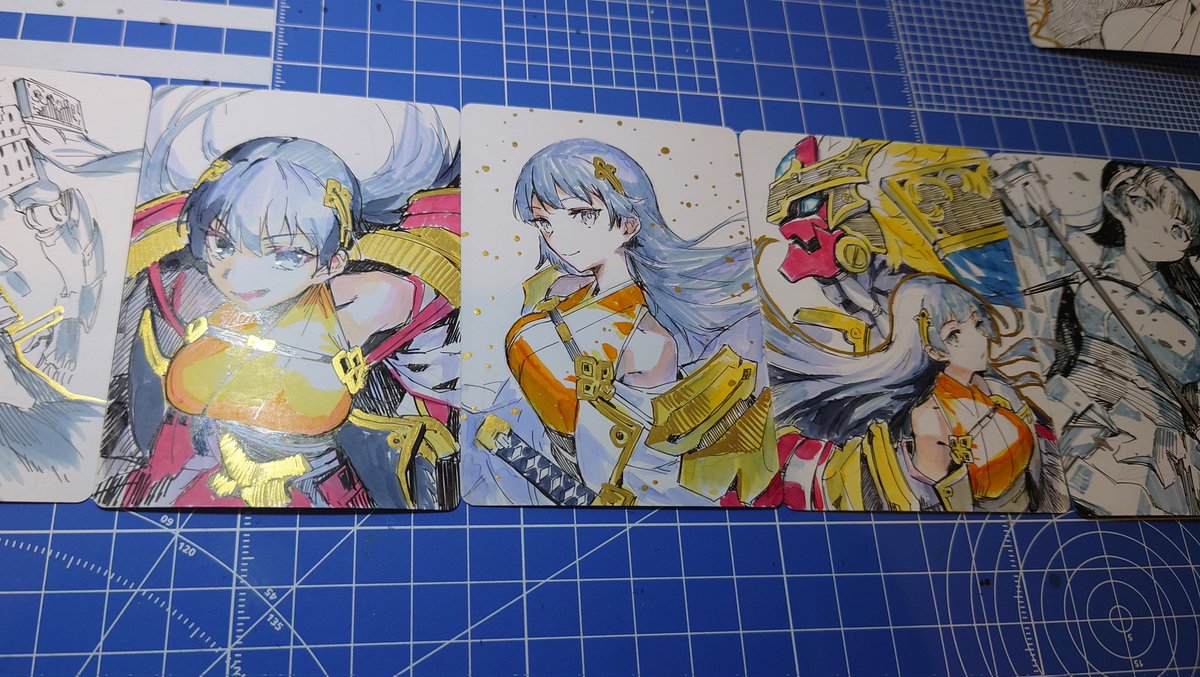 イベント用のアーティストプルーフを描いてます