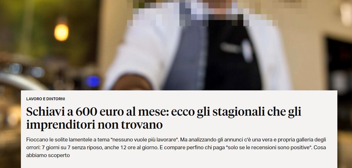 Mi sono finta una ragazza interessata a lavorare come stagionale in tutta Italia.  Di nuovo. 

Ho pubblicato uno stesso identico annuncio in 30 diverse località italiane, da nord a Sud, e nel giro di poche settimane ho ricevuto più di 300 richieste di contatto da parte di