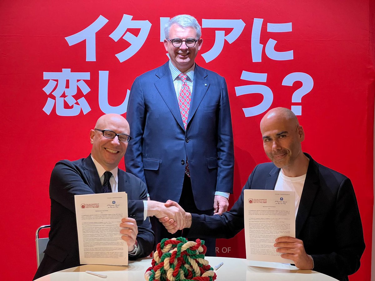 #ItalyPavilion @mariovattani signs protocol of agreement @ICCJTokyo to showcase the country's economic and cultural assets of the Italian entrepreneurial and industrial system at #Expo2025 #Osaka. News in English here 👇 msn.com/en-us/news/wor…