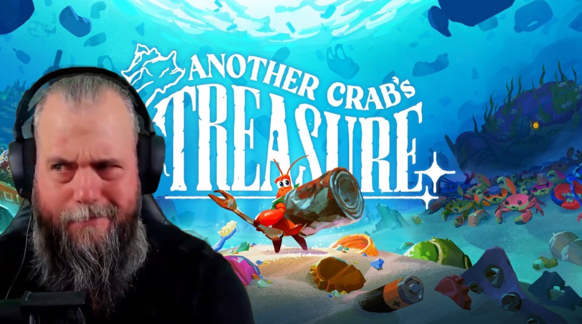 I woke up with a bit of a psoriasis flare up this morning, and been hoping my cream would have calmed it down for stream time. However it hasn’t, so it looks like we try again tomorrow instead. Looking forward to trying this new weird soulslike game out! Another crabs treasure