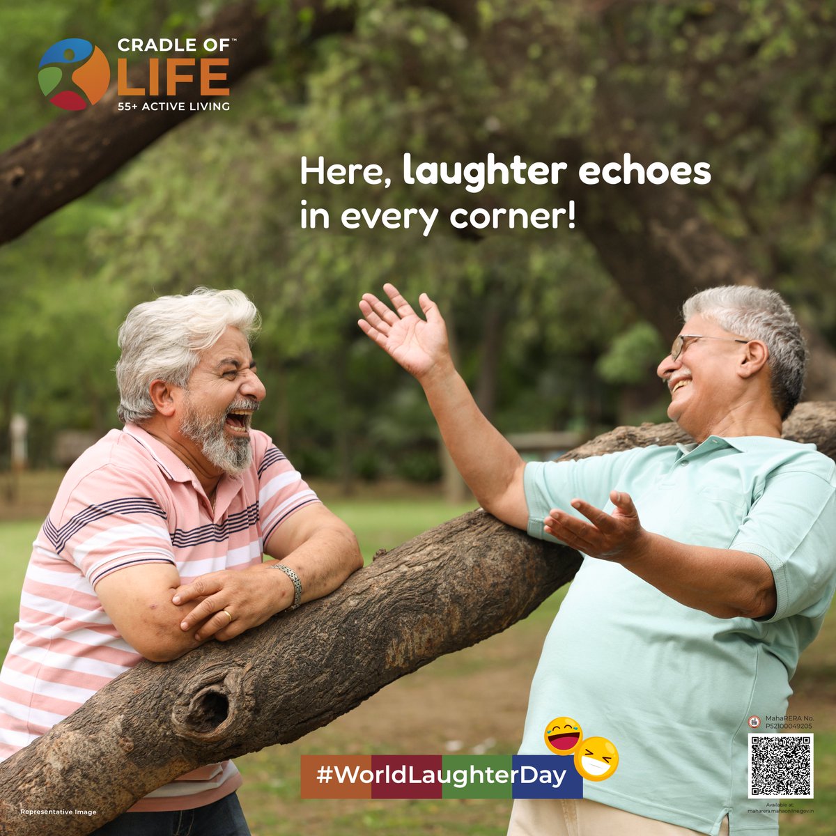 Celebrate life with a community where every gathering is filled with joy and laughter. Cradle of Life wishes everyone a Happy World Laughter Day.
#WorldLaughterDay

#JoyfulLiving #ActiveLiving #DynamicLiving #CradleOfLife #SeniorLiving #TimeForYourself