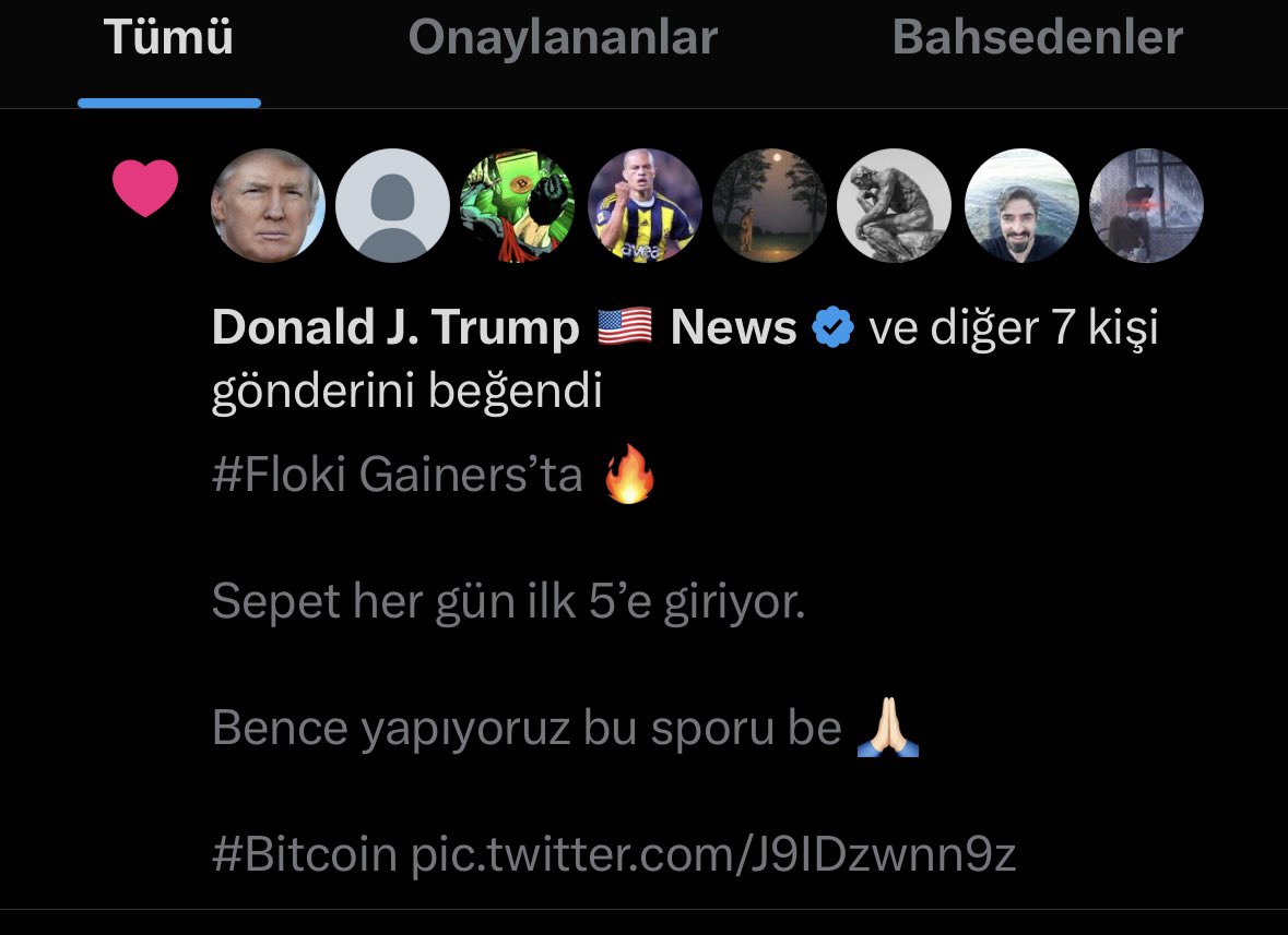 Anaa Trump amca Tweet’imi beğendi 😂

@DonaldTNews