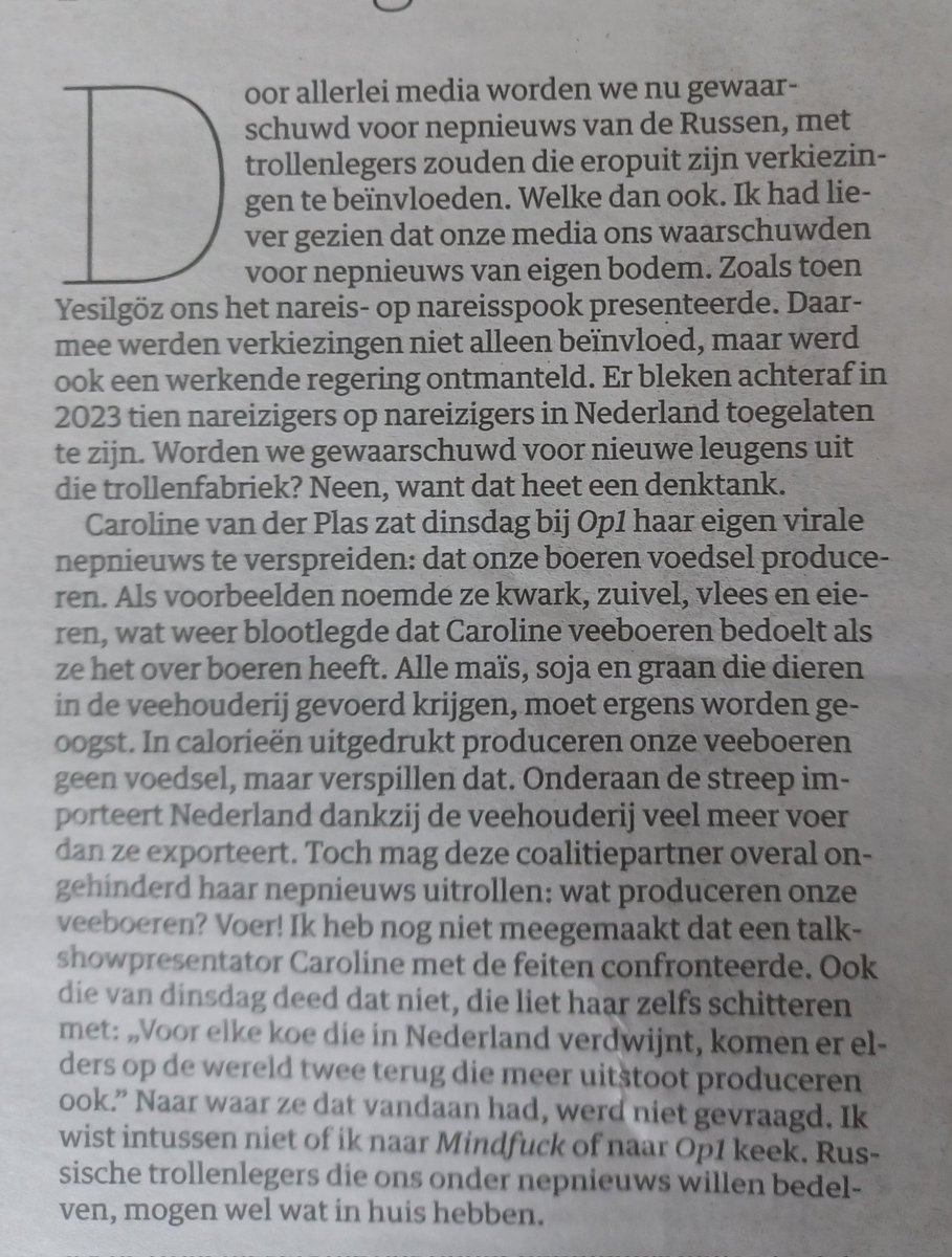 1)
@DilanYesilgoz @VVD: beïnvloeding verkiezingen door leugens  + Rutte4 ontmanteld / @lientje1967 @BoerBurgerB: zonder feiten nepnieuws verspreiden / @geertwilderspvv @PVVpers: 23,5% vd kiezers laten geloven, dat migranten het probleem zijn + dat 23,5% heel Nederland is + enz /