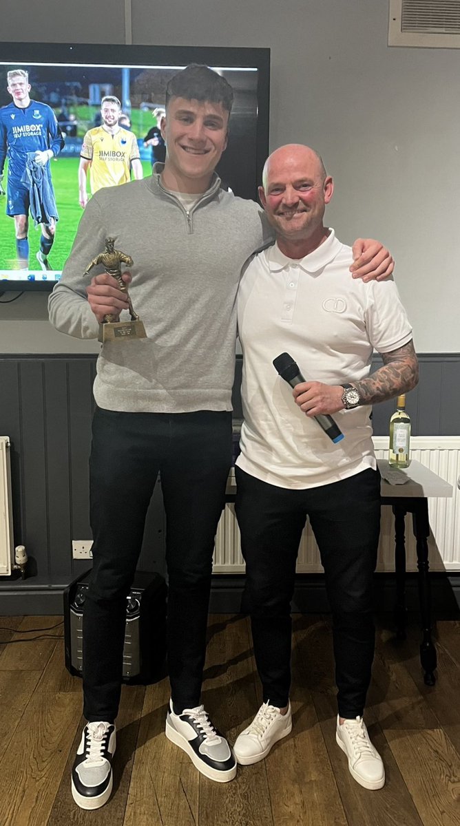 Delighted to have won <a href="/BamberBridgeFC/">Bamber Bridge FC</a> Players Player of the year award. Been a long season but still enjoyed all of it 🤍🖤