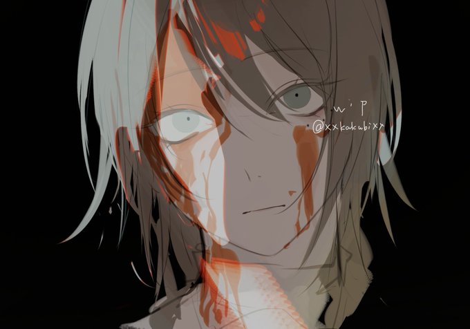 「blood on face twitter username」 illustration images(Latest)