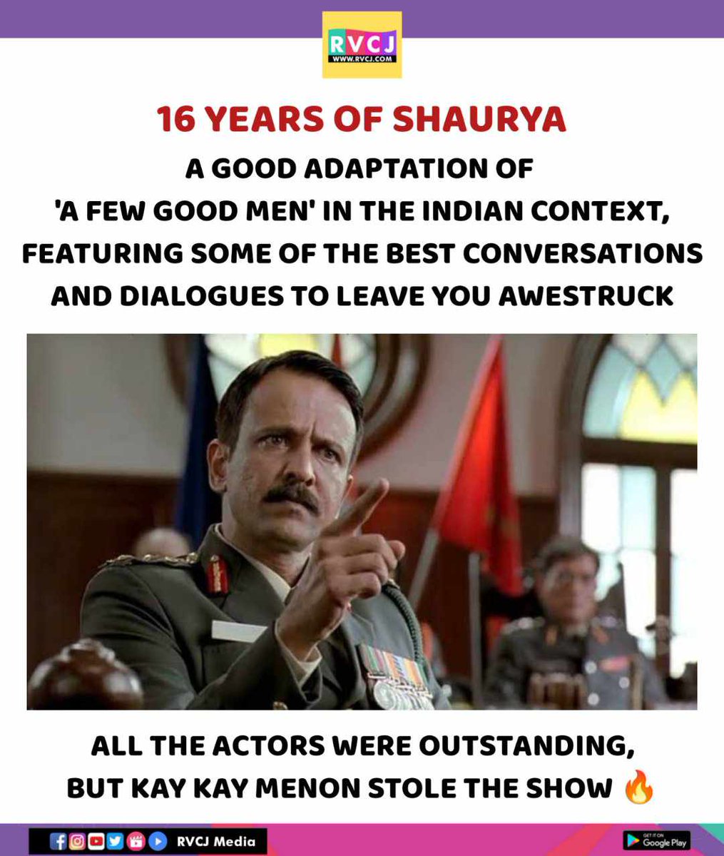 16 years of Shaurya

#shaurya #kaykaymenon #rahulbose @kaykaymenon02 @RahulBose1