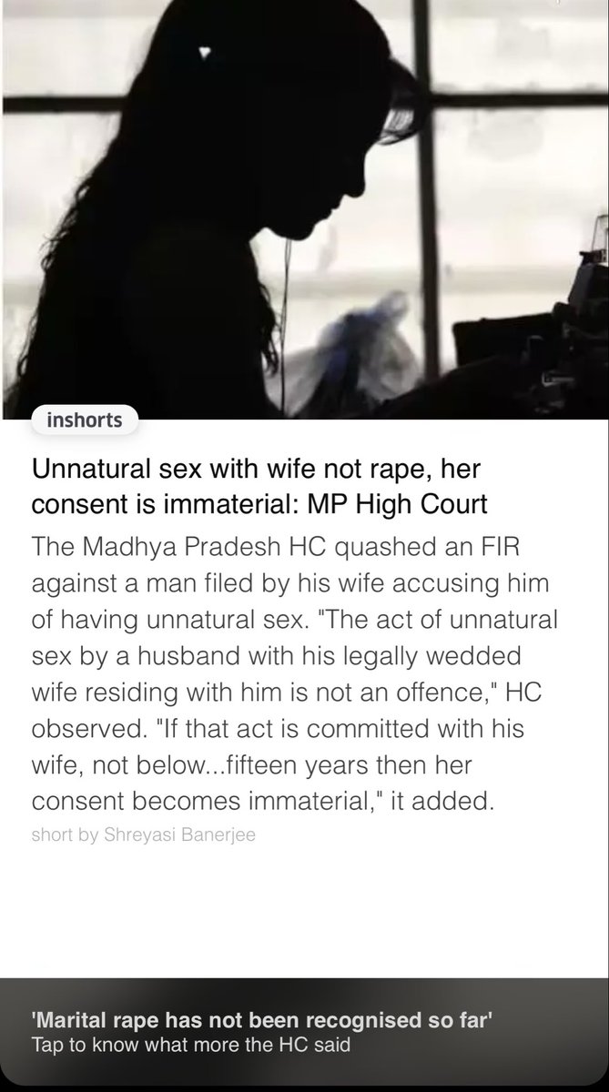 Hello Indians,

Either Govt should Provide the Consent Form for Each S£x between Husband and Wife OR they should scrap #IPC377 from Matrimonial Cases. 

#FeminismIsCancer 
Misuse of #WomenEmpowerment 
@rashtrapatibhvn @PMOIndia