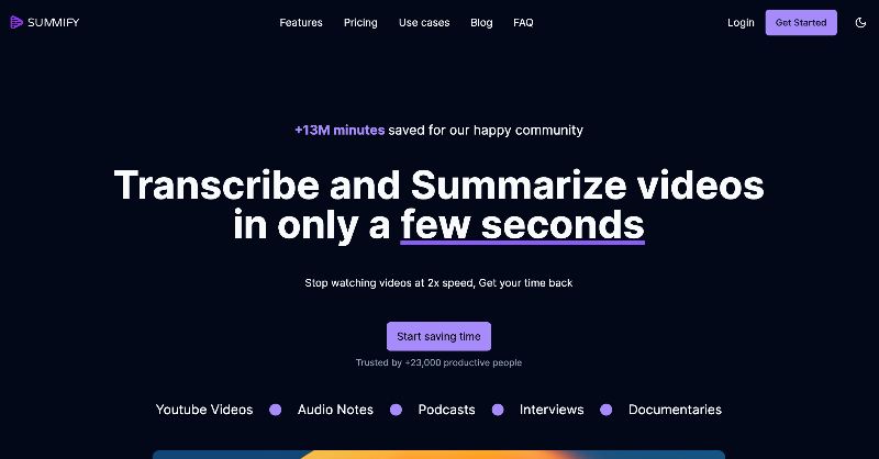 devhe4d's tweet photo. I ❤️ creative solutions.

They help me to save more time and be more efficient. 

That's why I built https://t.co/Z5Jzl2HgzU 😃

an AI tool that helps transcribe and summarize any videos or audios.

No need to watch videos on 2x anymore 😍