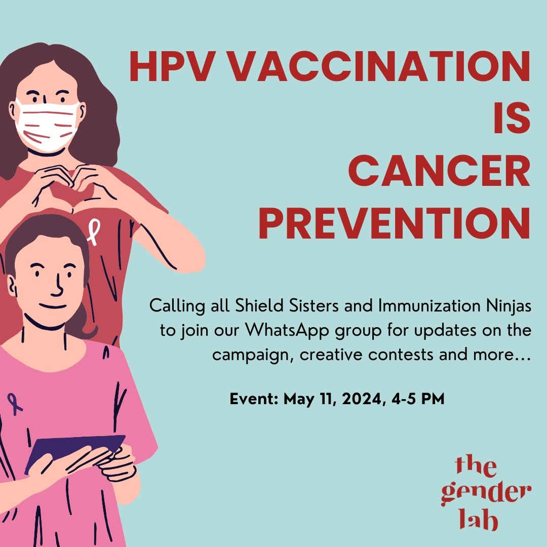 Calling all future Shield Sisters and Immunization Ninjas!🌟 Ready to join our squad? Hop into our WhatsApp Group by clicking on the link below for the latest campaign updates! chat.whatsapp.com/Eo9hVNSOkKX3jK… #HPVprevention #SRHR #HPVvaccination #creativecontest