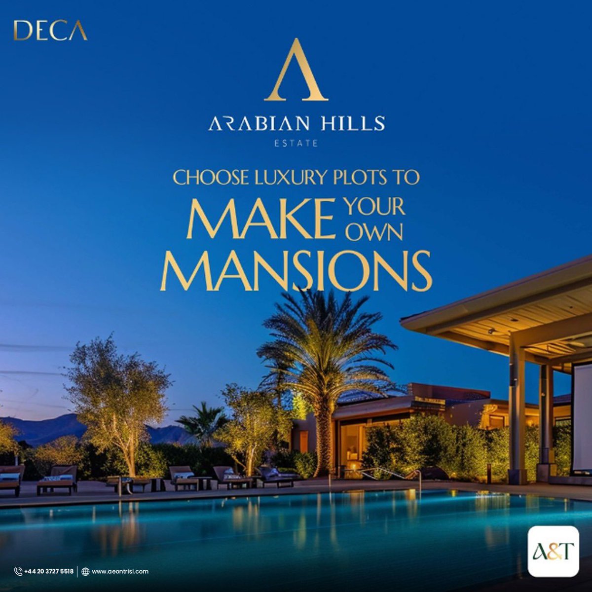 SOMETHING NEVER BEEN OFFERED BEFORE IS LAUNCHING IN DUBAI REAL ESTATE MARKET!

UNIQUE AND RARE OPPORTUNITY FOR BOTH INVESTORS & END USERS.

Book through Emaar #1 Agency🎖
📱 0044 203 727 5518
💬 WhatsApp: wa.me/+447949233187

#ArabianHillsEstate #Deca #aeontrisl