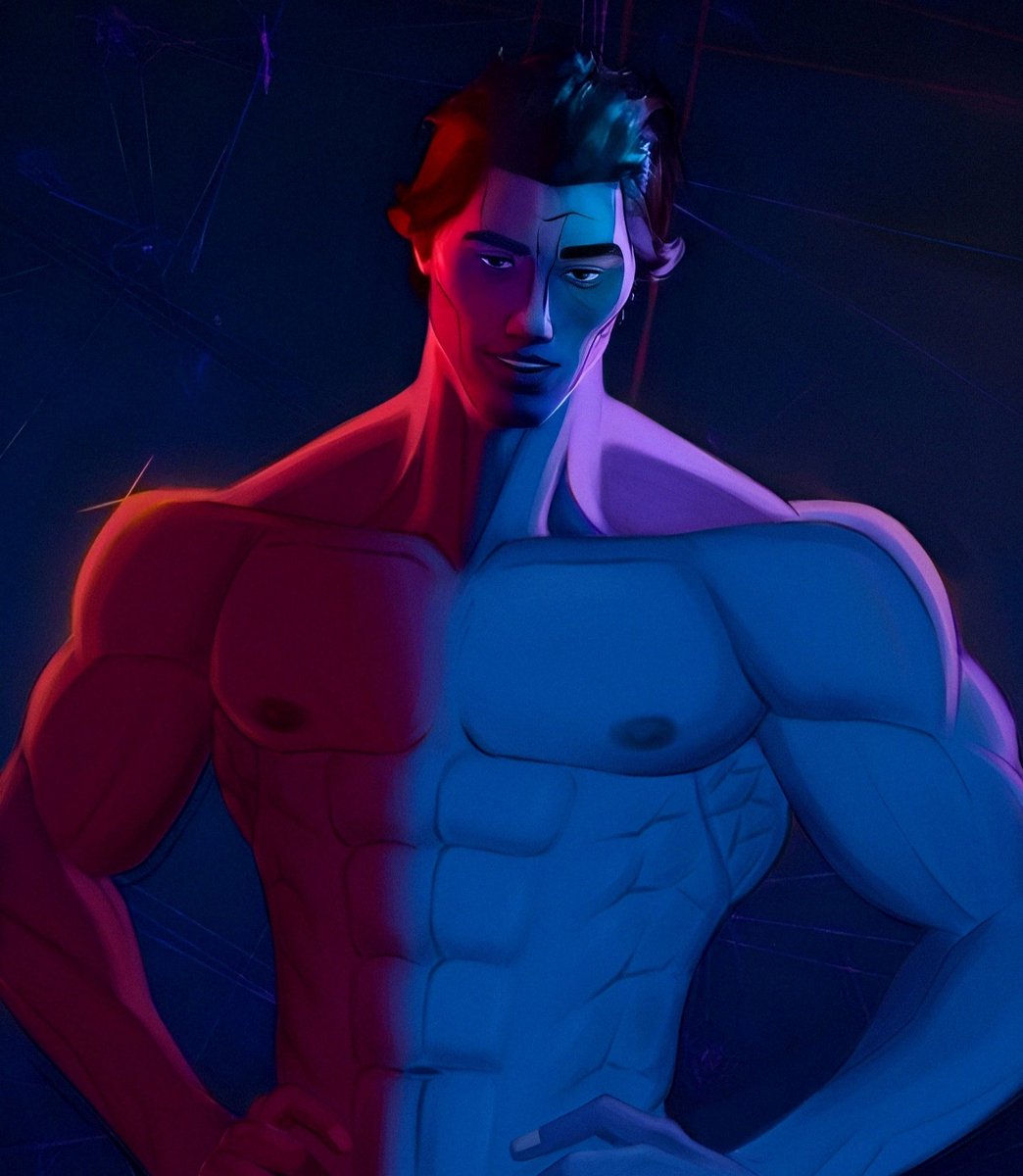 'What are you looking at?'

Thank you so much for 600+ followers guys! I love you all... Enjoy this dude being shirtless again.

#MiguelOHara #AcrossTheSpiderVerse