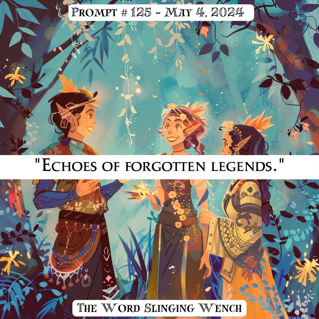 Writing Prompt #125 for 2024

Echoes of Forgotten Legends

Write every day!

amazon.com/stores/author/…

#thewordslingingwench #writingprompts #writeeveryday #homeschool #booktwitter #amwriting