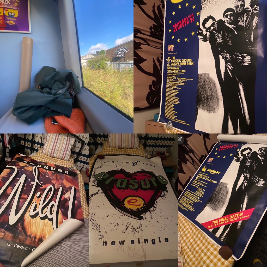Heading to @C20thPosters to hand over these ahead of a sale of Rock & Pop Posters on May 17th . The @erasureinfo ones I’ve had for over 30 years, the #u2 ones since 98. - go on, you know you want to. #pop #rock #art #recordsleeve #gigposter