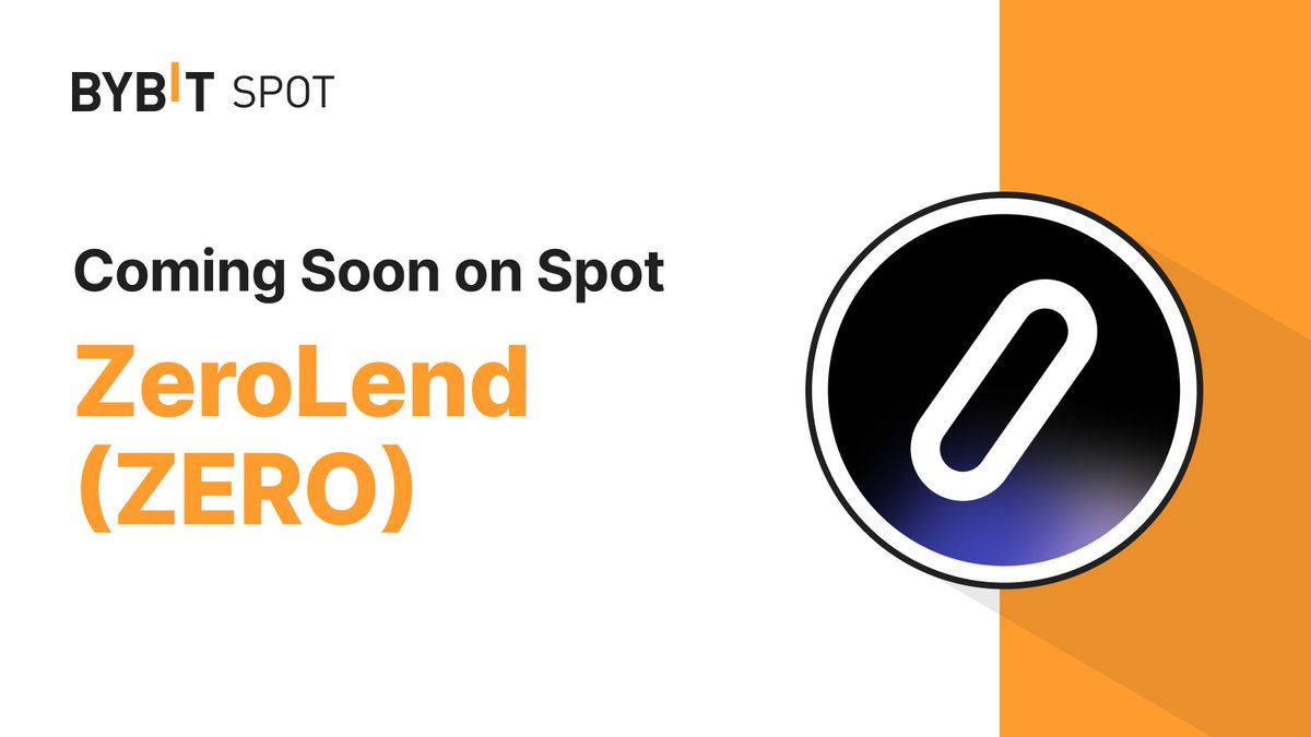 📣 $ZERO is coming soon to the #BybitSpot trading platform with <a href="/zerolendxyz/">ZeroLend</a> 

Listing: May 6, 2024, 8 AM UTC. 
Deposits: May 6, 2024, 6 AM UTC.

Deposits and withdrawals will be available via the LINEA network. Stay tuned for a grand prize pool! 👀

#TheCryptoArk #BybitListing